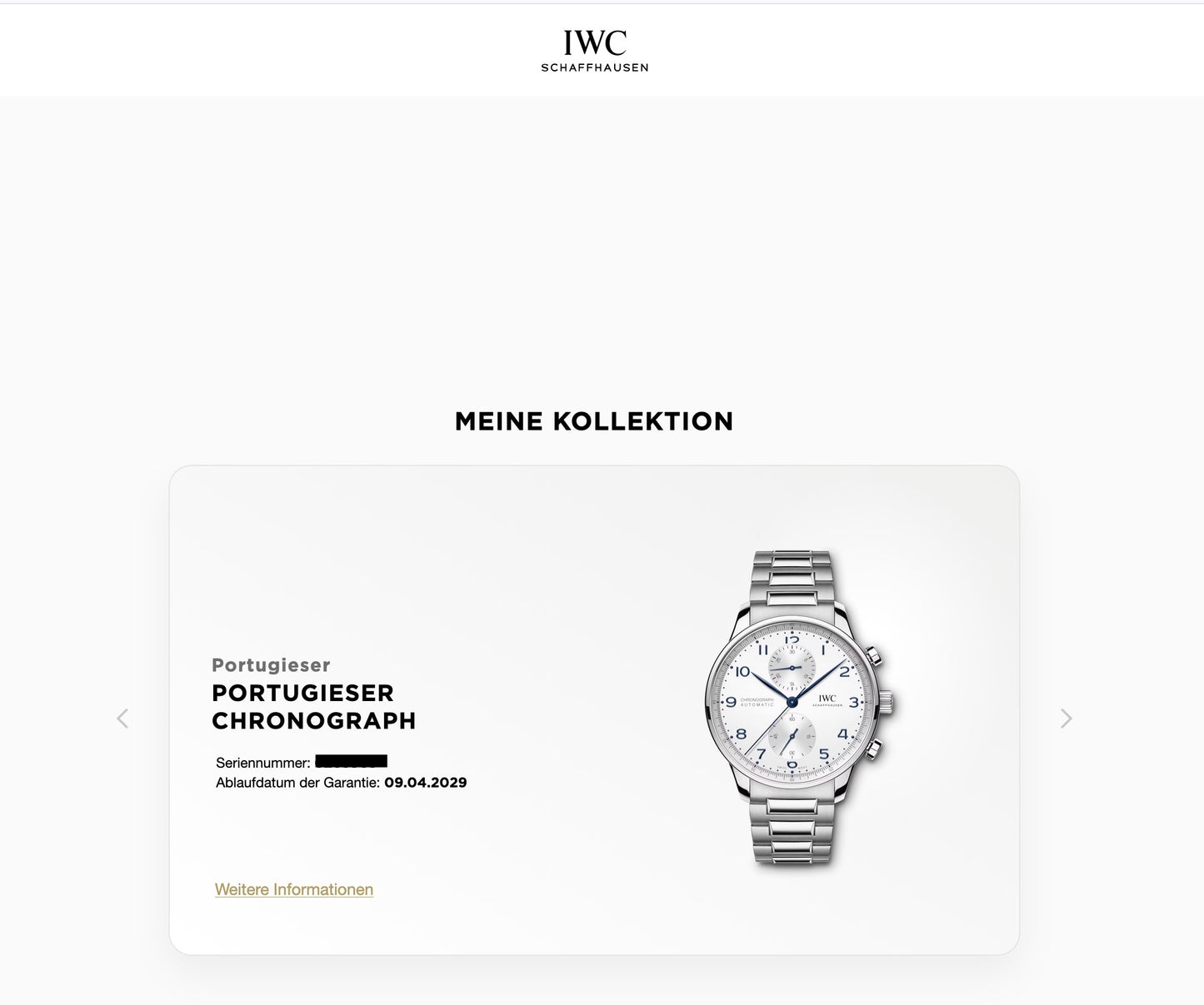 IWC Portugieser Chronograph - IW371617