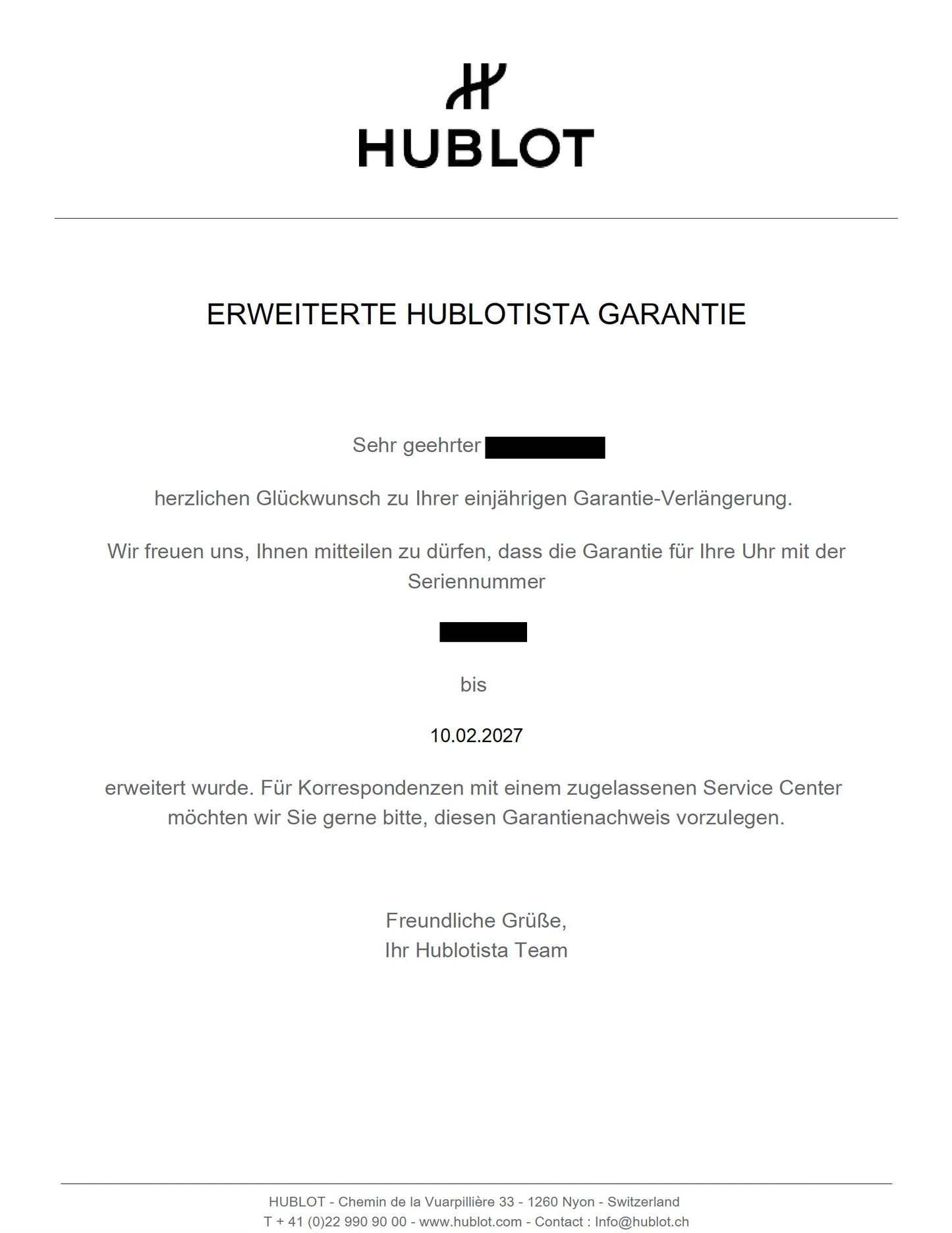 Hublot Classic Fusion Chronograph - 521.NX.1171.RX