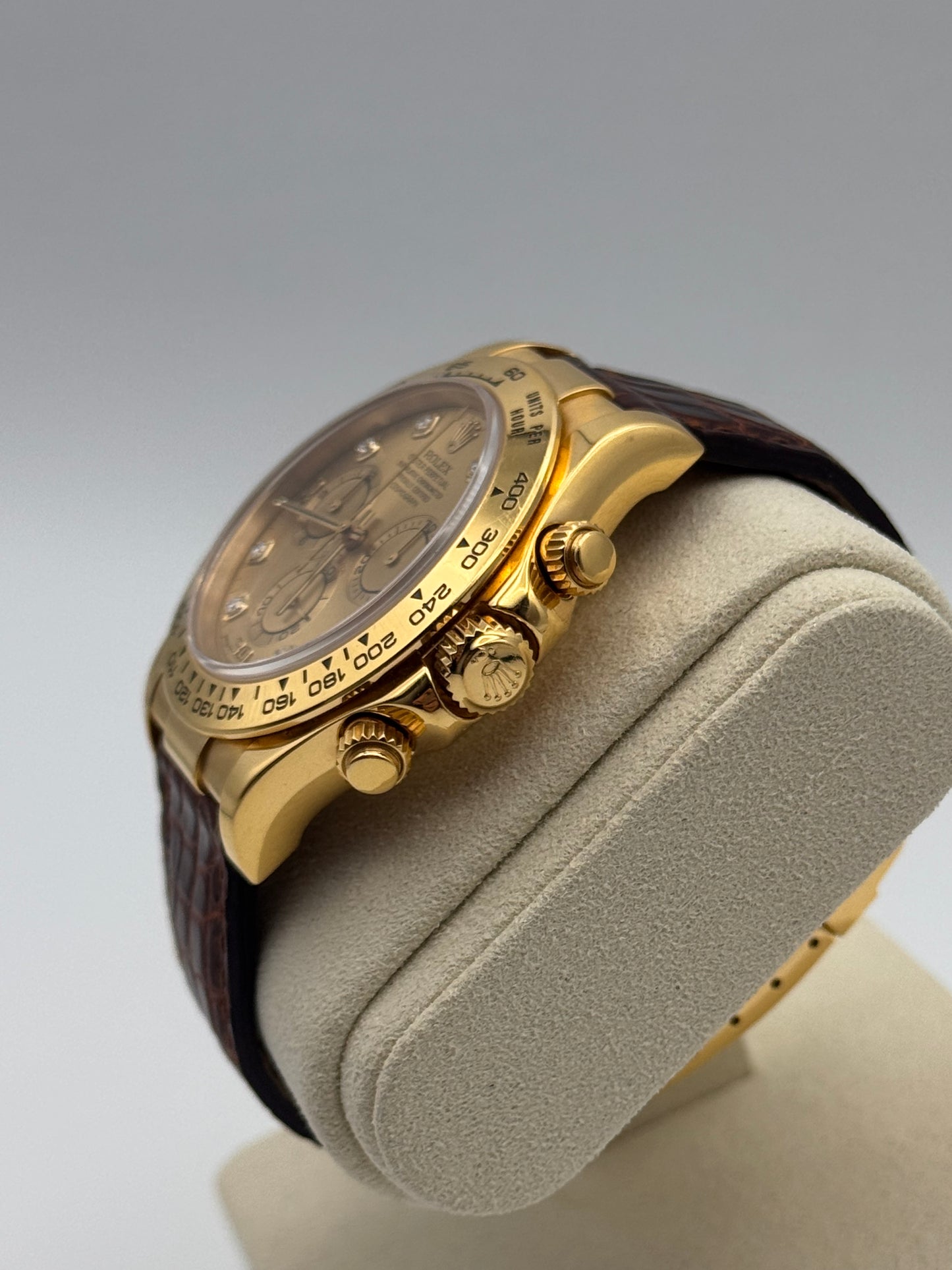 Rolex Daytona 18kt Gold mit Diamanten- 116518