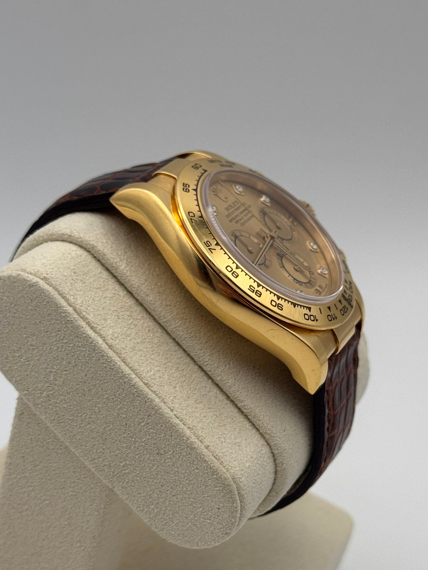 Rolex Daytona 18kt Gold mit Diamanten- 116518