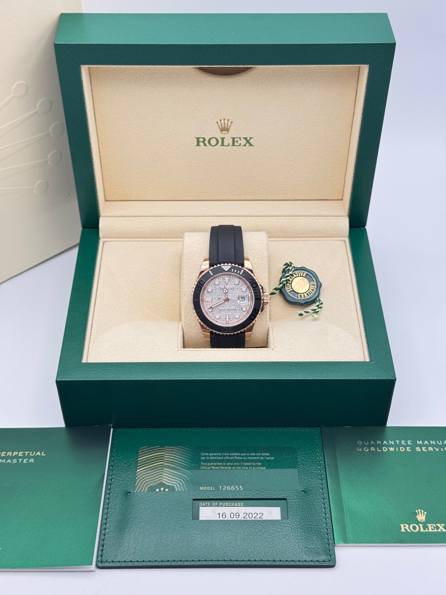 Rolex Yacht-Master 40 Rosegold Pave - 126655